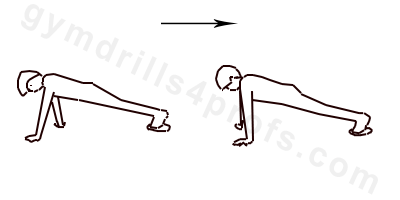 front support position gymnastics clipart